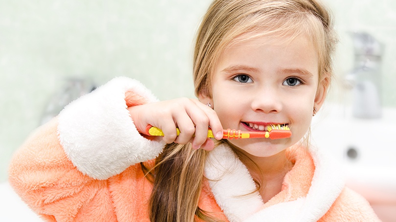 It is important to establish good oral hygiene at a young age.