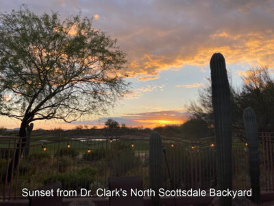 A gorgeous sunset in Scottsdale, Arizona.