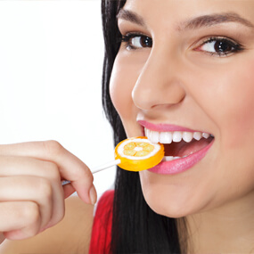 Acids in your diet can erode your tooth enamel.